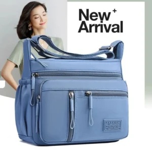 Multi-Pockets Crossbody Bag Nylon Waterproof Shoulder Bag